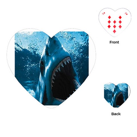 shark Playing Cards (Heart) from UrbanLoad.com Front
