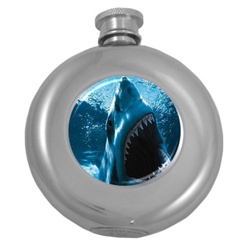 shark Hip Flask (5 oz) from UrbanLoad.com Front