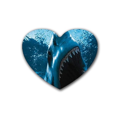 shark Heart Coaster (4 pack) from UrbanLoad.com Front