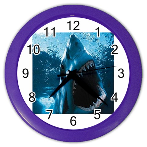 shark Color Wall Clock from UrbanLoad.com Front