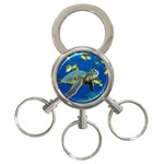 sea turtle 3-Ring Key Chain