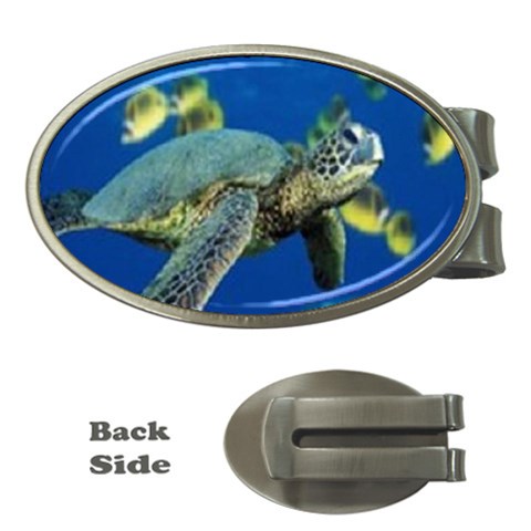 sea turtle Money Clip (Oval) from UrbanLoad.com Front