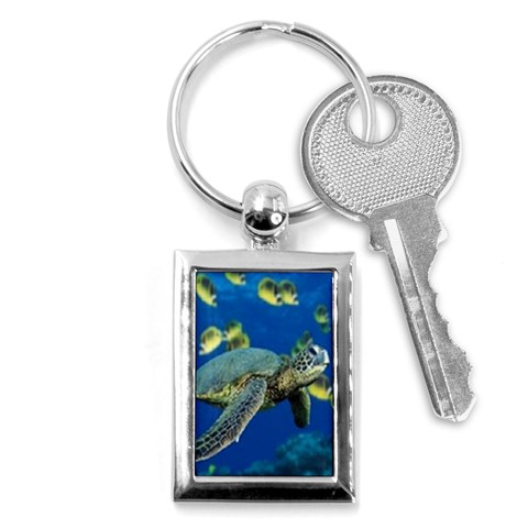 sea turtle Key Chain (Rectangle) from UrbanLoad.com Front