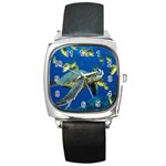 sea turtle Square Metal Watch