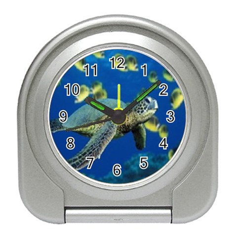 sea turtle Travel Alarm Clock from UrbanLoad.com Front
