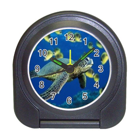 sea turtle Travel Alarm Clock from UrbanLoad.com Front