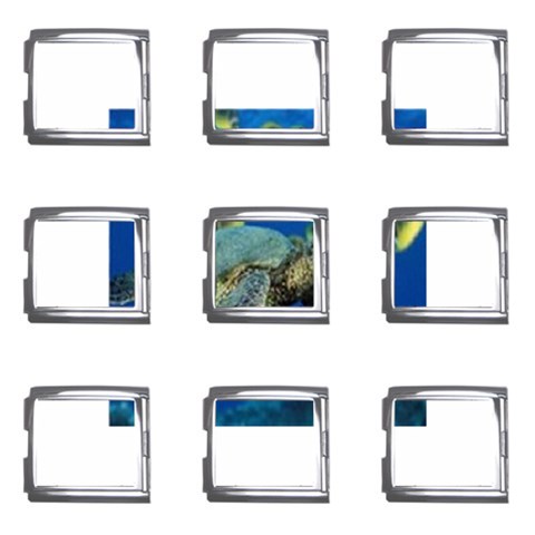 sea turtle Mega Link Italian Charm (9 pack) from UrbanLoad.com Front