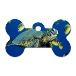 sea turtle Dog Tag Bone (One Side)