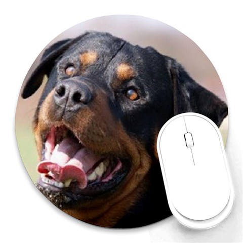 rottweiler Round Mousepad from UrbanLoad.com Front