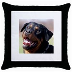 rottweiler Throw Pillow Case (Black)