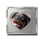 rottweiler Mega Link Heart Italian Charm (18mm)