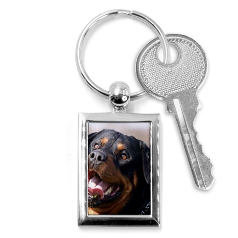 rottweiler Key Chain (Rectangle) from UrbanLoad.com Front