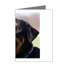 rottweiler Mini Greeting Card from UrbanLoad.com Left