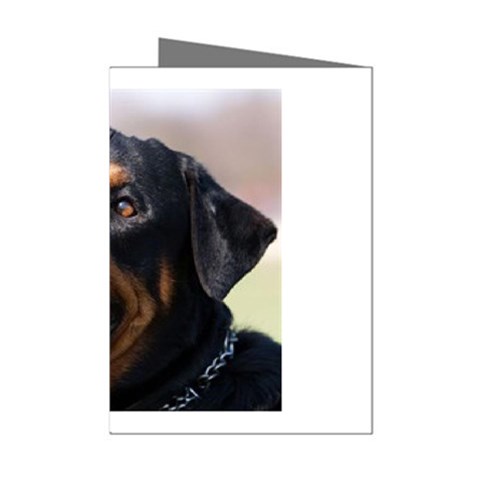 rottweiler Mini Greeting Cards (Pkg of 8) from UrbanLoad.com Left