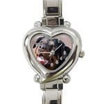 rottweiler Heart Italian Charm Watch