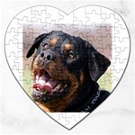 rottweiler Jigsaw Puzzle (Heart)