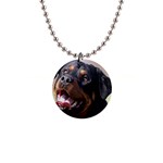 rottweiler 1  Button Necklace