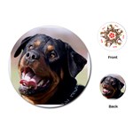 rottweiler Playing Cards (Round)