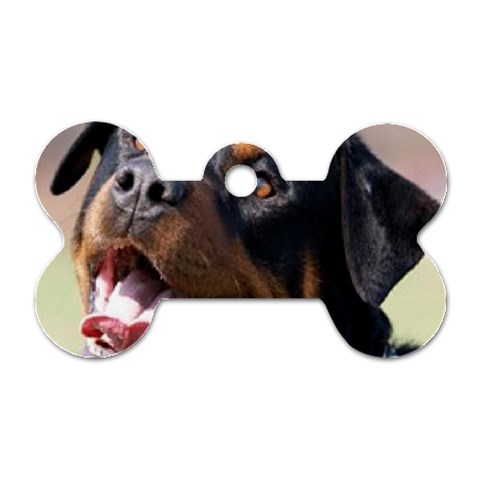 rottweiler Dog Tag Bone (One Side) from UrbanLoad.com Front