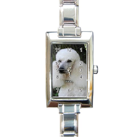 poodle 2 Rectangular Italian Charm Watch from UrbanLoad.com Front