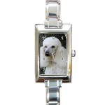 poodle 2 Rectangular Italian Charm Watch