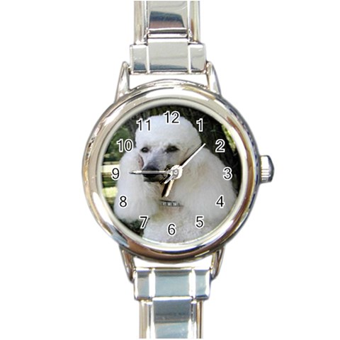 poodle 2 Round Italian Charm Watch from UrbanLoad.com Front