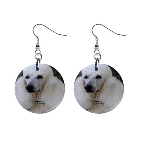 poodle 2 1  Button Earrings from UrbanLoad.com Front
