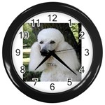 poodle 2 Wall Clock (Black)