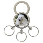 poodle 2 3-Ring Key Chain
