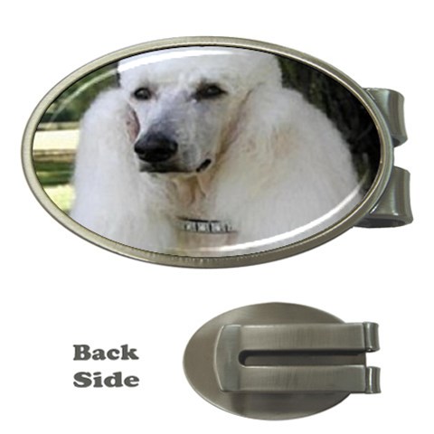 poodle 2 Money Clip (Oval) from UrbanLoad.com Front