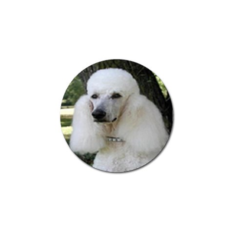 poodle 2 Golf Ball Marker (4 pack) from UrbanLoad.com Front