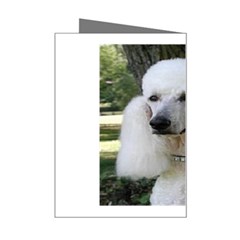 poodle 2 Mini Greeting Card from UrbanLoad.com Right