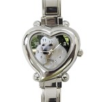 poodle 2 Heart Italian Charm Watch