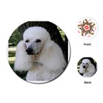 poodle 2 Playing Cards (Round)