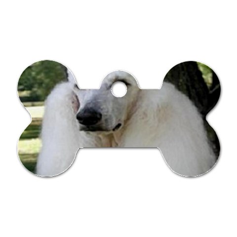 poodle 2 Dog Tag Bone (One Side) from UrbanLoad.com Front