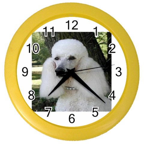 poodle 2 Color Wall Clock from UrbanLoad.com Front