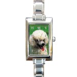 poodle Rectangular Italian Charm Watch