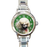 poodle Round Italian Charm Watch