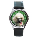 poodle Round Metal Watch