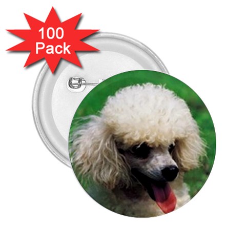 poodle 2.25  Button (100 pack) from UrbanLoad.com Front