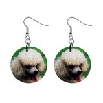 poodle 1  Button Earrings