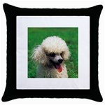 poodle Throw Pillow Case (Black)