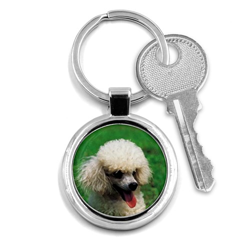 poodle Key Chain (Round) from UrbanLoad.com Front