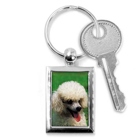 poodle Key Chain (Rectangle) from UrbanLoad.com Front