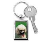 poodle Key Chain (Rectangle)