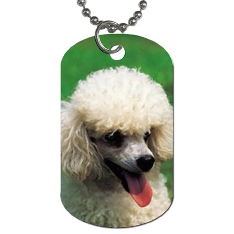 poodle Dog Tag (One Side) from UrbanLoad.com Front