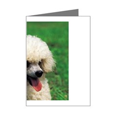 poodle Mini Greeting Card from UrbanLoad.com Left