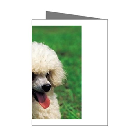 poodle Mini Greeting Cards (Pkg of 8) from UrbanLoad.com Left