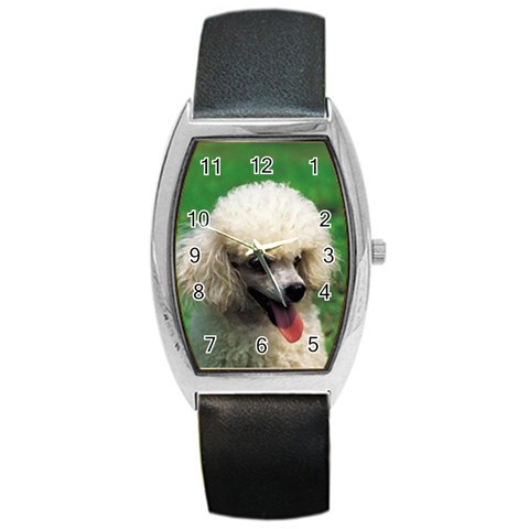 poodle Barrel Style Metal Watch from UrbanLoad.com Front