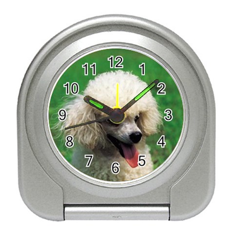 poodle Travel Alarm Clock from UrbanLoad.com Front